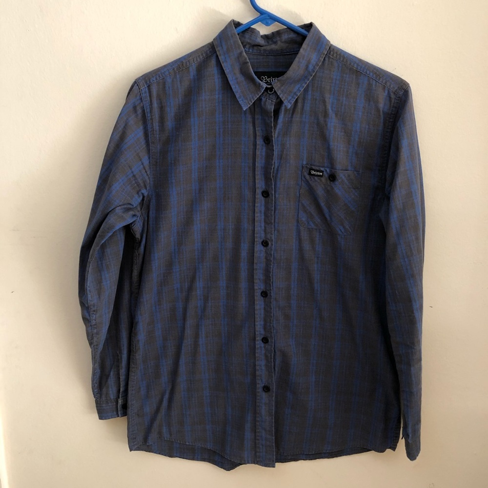 Brixton Blue Plaid- size L (Womens)